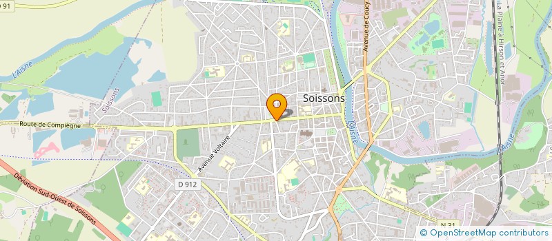 localisation de l'entreprise DUO CONSEILS à SOISSONS
