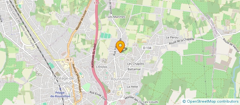 localisation de l'entreprise DUO CONSULTING à ROUSSILLON