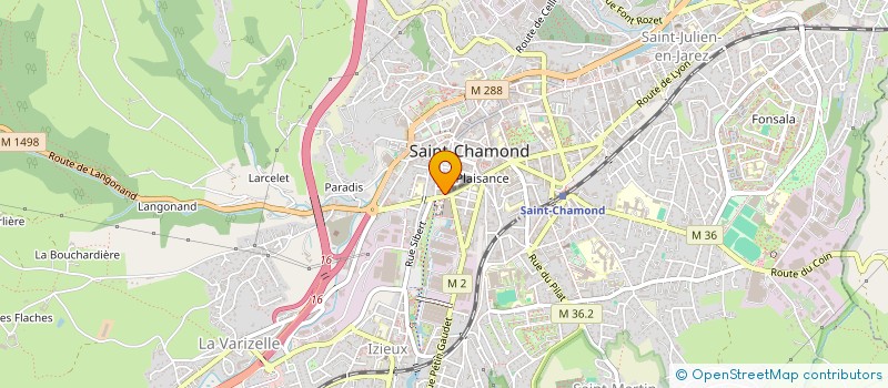 localisation de l'entreprise DUO D'OR ET FRERES à SAINT-CHAMOND