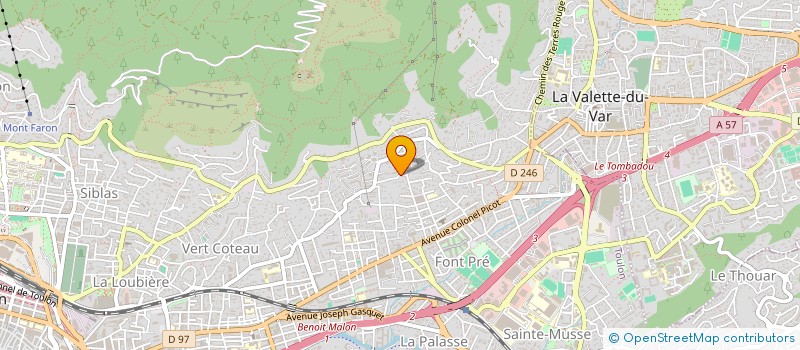 localisation de l'entreprise DUO DECO à TOULON
