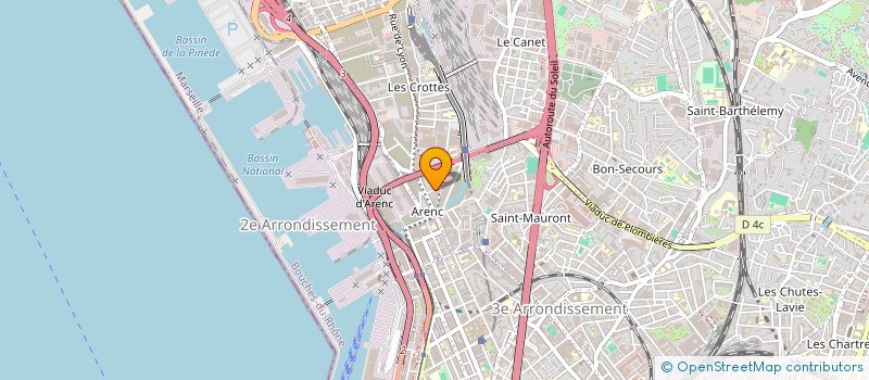 localisation de l'entreprise DUO DES CYGNES  MARSEILLE