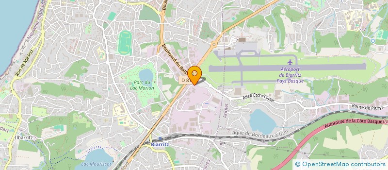 localisation de l'entreprise DUO-DIAG à BIARRITZ