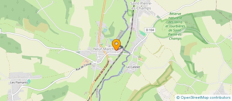 localisation de l'entreprise DUO DISTRIBUTION à NEUF-MARCHE