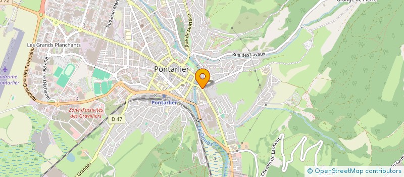 localisation de l'entreprise DUO DOUX  PONTARLIER