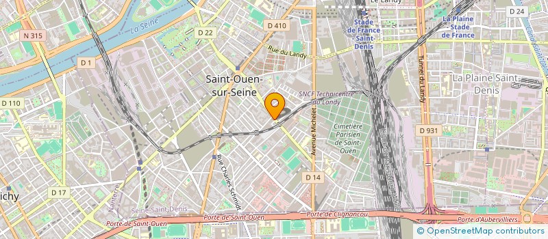localisation de l'entreprise DUO EXOTIQUES à SAINT-OUEN-SUR-SEINE