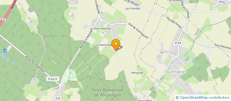 localisation de l'entreprise DUO I  ATTICHES