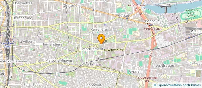 localisation de l'entreprise DUO IMAGES  VILLEURBANNE