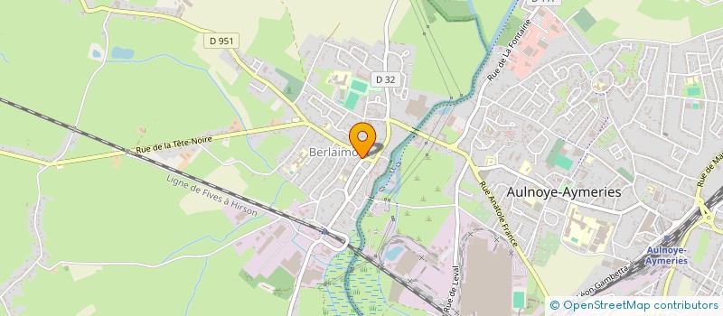 localisation de l'entreprise DUO-IMMOBILIER  BERLAIMONT