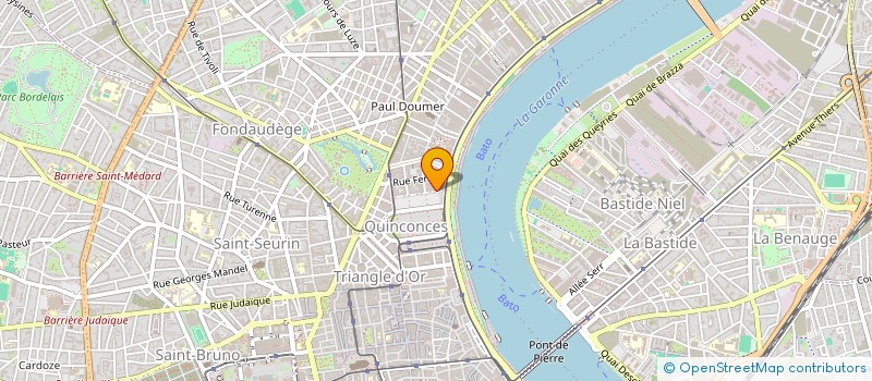 localisation de l'entreprise DUO INVEST à BORDEAUX