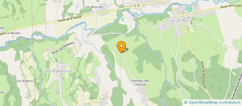 localisation de l'entreprise DUO LEVEL  MONTSEVEROUX