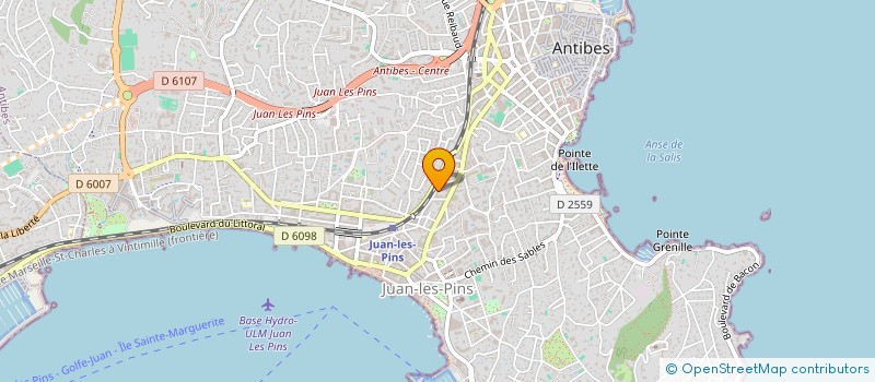 localisation de l'entreprise DUO LIBERI à ANTIBES