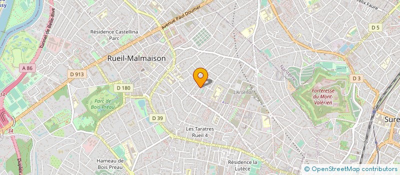 localisation de l'entreprise DUO PEINTURE à RUEIL-MALMAISON
