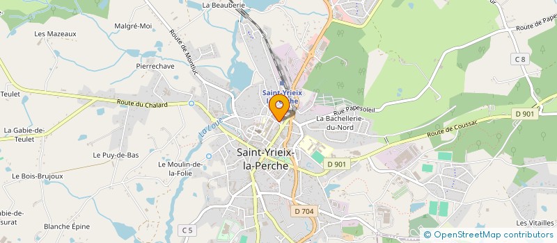 localisation de l'entreprise DUO PRESSING à SAINT-YRIEIX-LA-PERCHE
