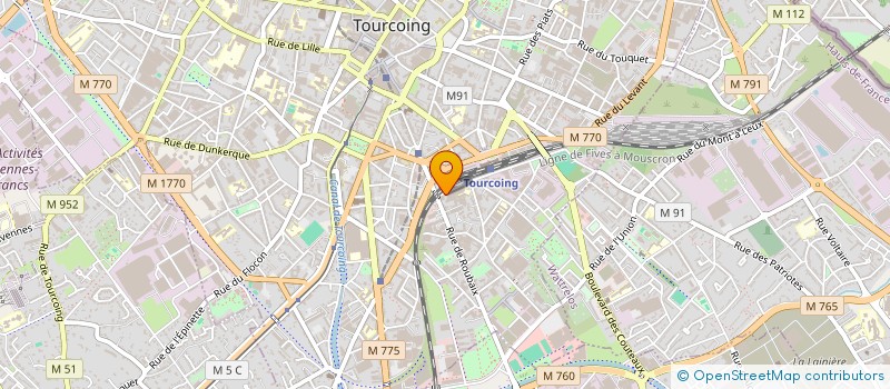 localisation de l'entreprise DUO PUB  TOURCOING