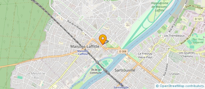 localisation de l'entreprise DUO SERVICES PROJETS à MAISONS-LAFFITTE