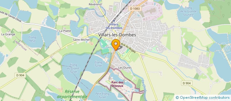 localisation de l'entreprise DUO'STYL à VILLARS-LES-DOMBES