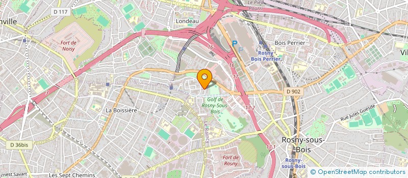 localisation de l'entreprise DUO STYLE COIFF 12 à ROSNY-SOUS-BOIS