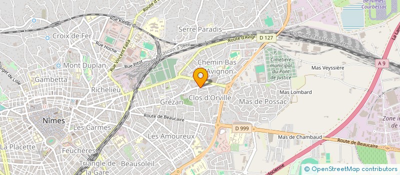localisation de l'entreprise DUOAS à NIMES