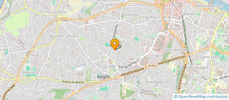 localisation de l'entreprise DUOBAT  ANGLET