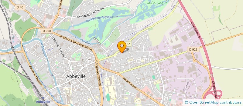localisation de l'entreprise DUOBIJ 24 à ABBEVILLE