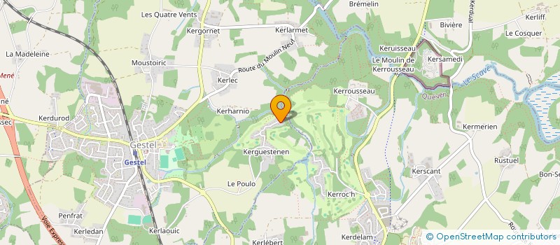 localisation de l'entreprise DUOBIS 56  GESTEL