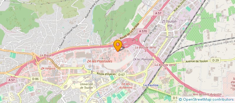 localisation de l'entreprise DUOCARS à LA GARDE