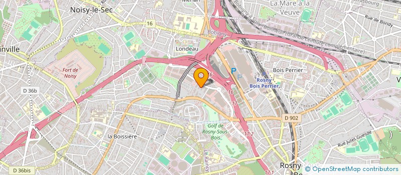 localisation de l'entreprise DUOGRIP à ROSNY-SOUS-BOIS