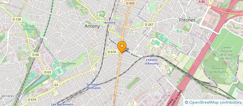 localisation de l'entreprise DUONG SPFPL à ANTONY