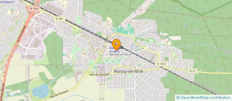 localisation de l'entreprise DUONG-THANH-NGUYEN- D.T.N. à ROISSY-EN-BRIE