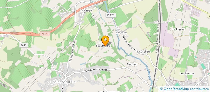 localisation de l'entreprise DUOPHARMA à SAINT-SATURNIN