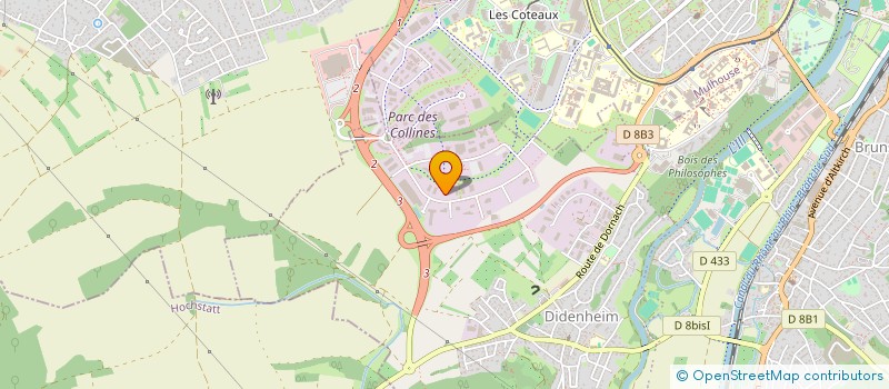 localisation de l'entreprise DUOPRO à BRUNSTATT-DIDENHEIM