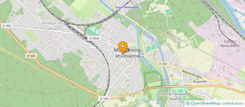 localisation de l'entreprise DUOS  MORET-LOING-ET-ORVANNE