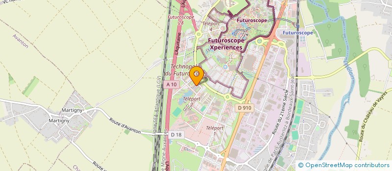 localisation de l'entreprise DUOS  CHASSENEUIL-DU-POITOU