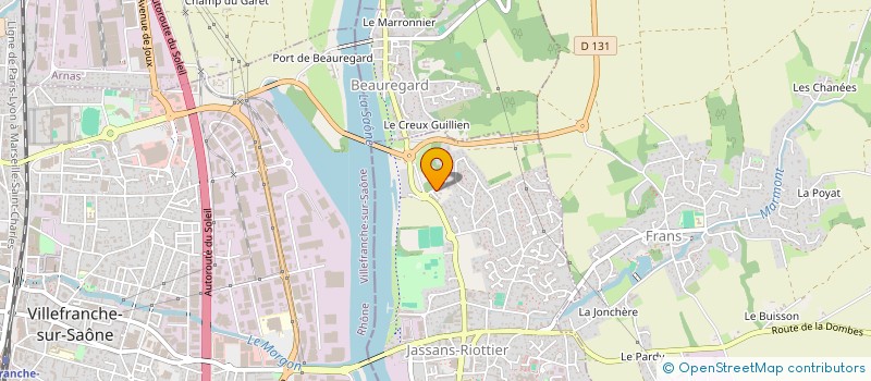 localisation de l'entreprise DUOTAXI à JASSANS-RIOTTIER