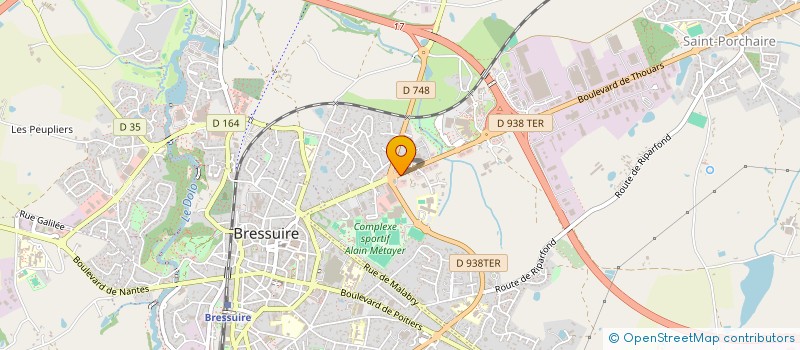 localisation de l'entreprise DUOTECH à BRESSUIRE