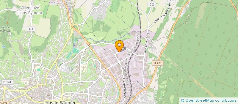 localisation de l'entreprise DUOTHERMIC à LONS-LE-SAUNIER