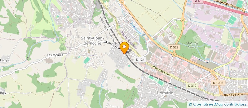 localisation de l'entreprise DUOVAL  SAINT-ALBAN-DE-ROCHE