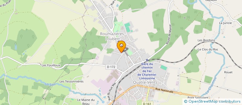 localisation de l'entreprise DUP'APPART à TERRES-DE-HAUTE-CHARENTE