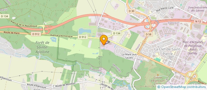 localisation de l'entreprise DUP LABOR HAKO à PLAISIR