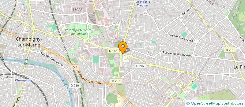 localisation de l'entreprise DUP SARL à CHAMPIGNY-SUR-MARNE