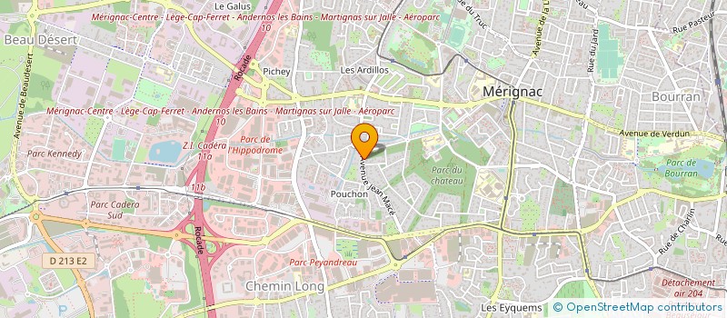 localisation de l'entreprise DUPAIN CHANONIER à MERIGNAC