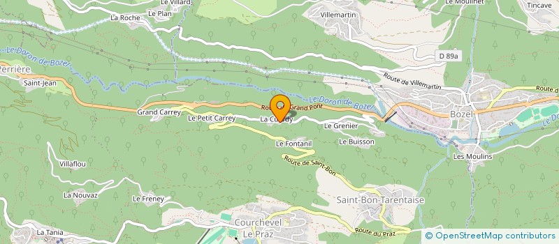 localisation de l'entreprise DUPAIN GRAFF INDIVISION à COURCHEVEL