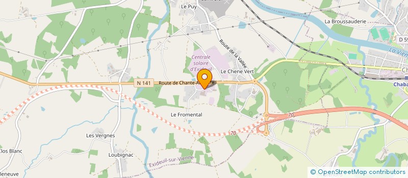 localisation de l'entreprise DUPAIRAUD  EXIDEUIL-SUR-VIENNE