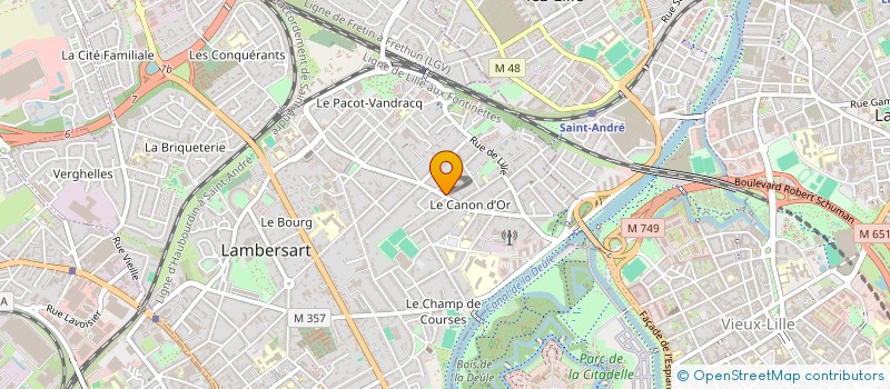 localisation de l'entreprise DUPARC SAS à LAMBERSART