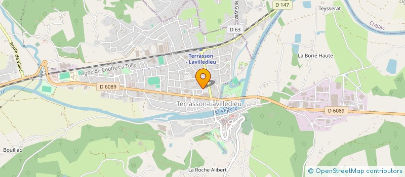 localisation de l'entreprise DUPART-FERRY  TERRASSON-LAVILLEDIEU