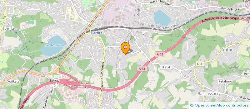 localisation de l'entreprise DUPART V.  ARCANGUES