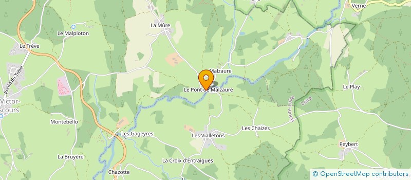 localisation de l'entreprise DUPASQUIER TP  SAINT-VICTOR-MALESCOURS
