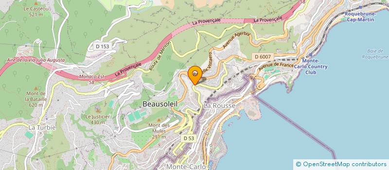 localisation de l'entreprise DUPAST à BEAUSOLEIL
