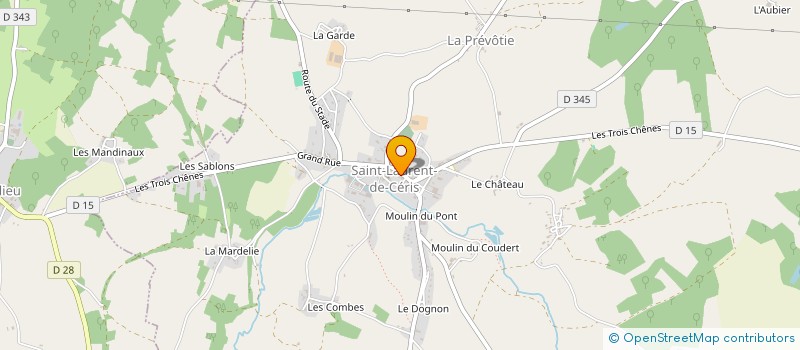 localisation de l'entreprise DUPE CHRISTOPHE à SAINT-LAURENT-DE-CERIS