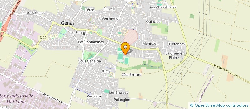 localisation de l'entreprise DUPER  GENAS